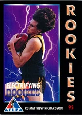 1994 Richmond Tigers AFL Select Electrifying Rookie Card - Matthew Richardson