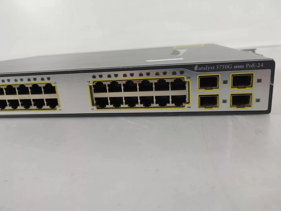 Cisco Catalyst Ws-C3750G-24PS-E 24 Ports PoE Ethernet Switch - Image 4 of 4