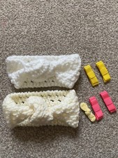 diademas y clips para recién nacido