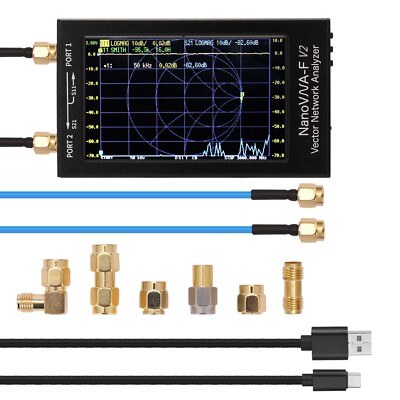 NanoVNA-F V2 Version Vector Network Antenna Analyzer UHF HF VHF 50KHz-3GHz