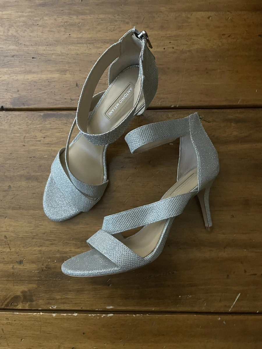 Antonio melani silver best sale heels