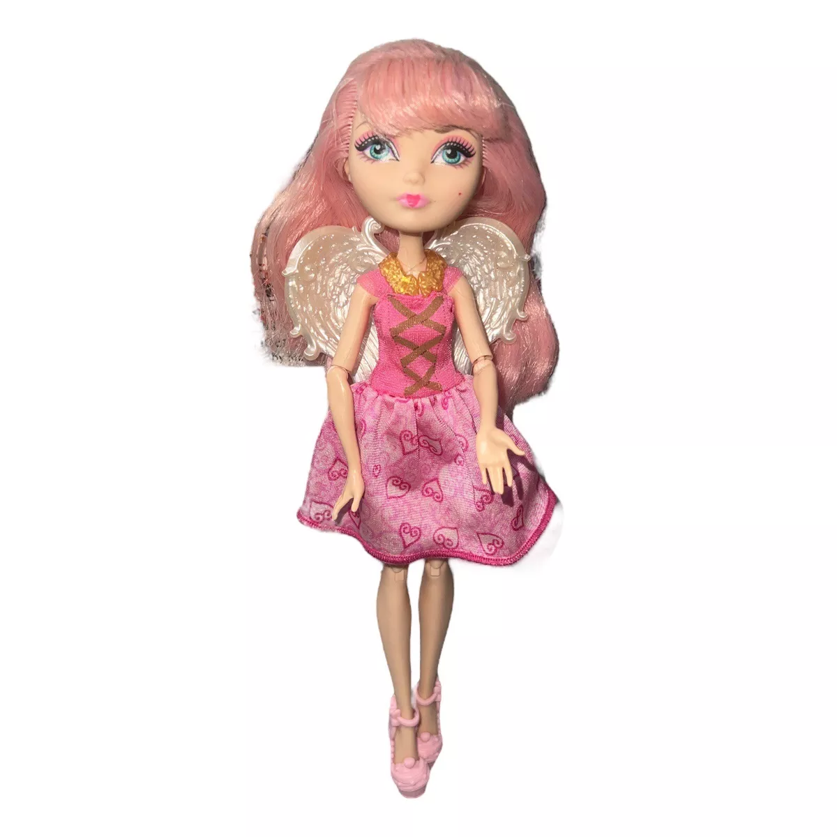 Ever After High Princess C.A. Cupid Birthday Ball Doll Wings Shoes Necklace