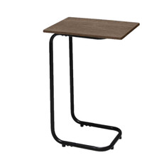 Tavolino Letto Laterale Divano da Caffè Porta PC Tavolo Legno Metallo h60*40*30