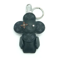 LOUIS VUITTON Keyring Portecre DuDu Vivienne Black Monogram 2018 Limited