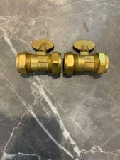 X10 15mm Brass Isolation Shut Off Valve Screwdriver Operated Ballofix *BULK BUY*