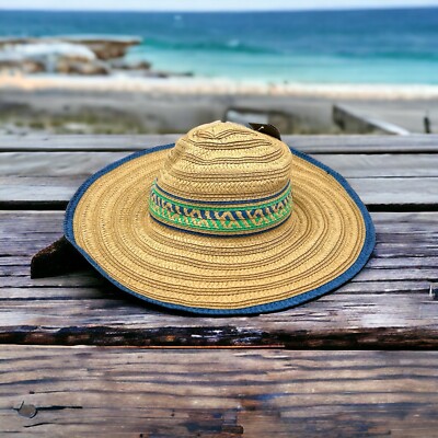 New Pistil Wide Brim Floppy Summer Straw Sun Hat Beach Women's Unisex OS  NWT