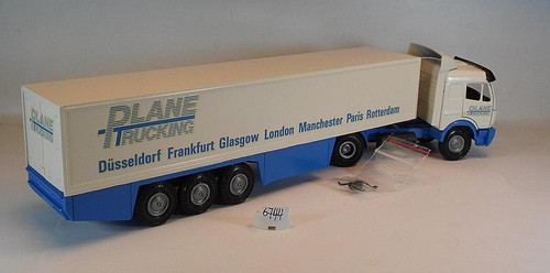 NZG 1/43 Nr.313 Mercedes Benz SK 1748 Kühlsattelzug Plane Trucking OVP #6744 - Bild 3 von 3