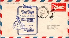 FFC 1947 - Delta Airlines RT AM 24 - Montogomery, Ala a Atlanta GA - F50301