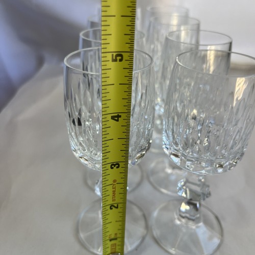 8 Vintage Schott-Zwiesel "FLAMENCO" Crystal Cordial Glasses, 4-5/8" - Picture 4 of 6