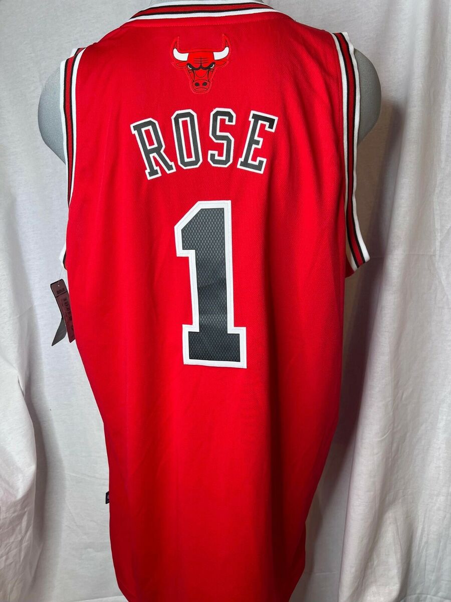 美品Adidas NBA CHICAGO BULLS 1 ROSE Jersey