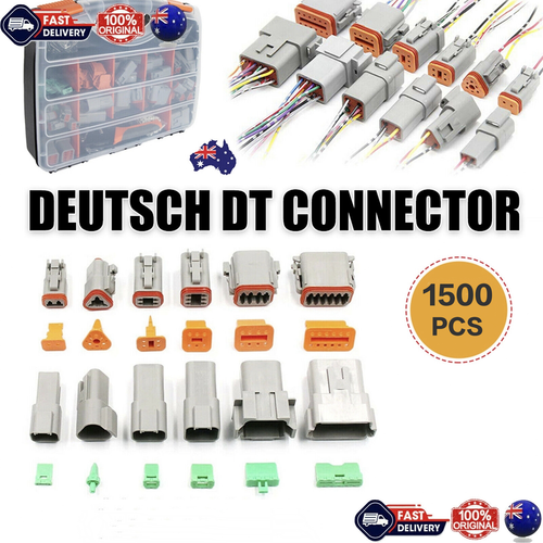 1500PCS AU Deutsch DT Connector Plug Kit With Crimp Tool Automotive #DT-KIT3-TR - Picture 1 of 12