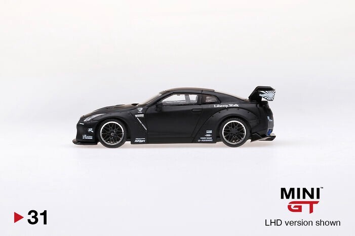 MINI GT 31 (open) LB WORKS Nissan GT-R (R35) Matte Black MINI GT 31 (open) LB WORKS Nissan GT-R (R35) Matte Black