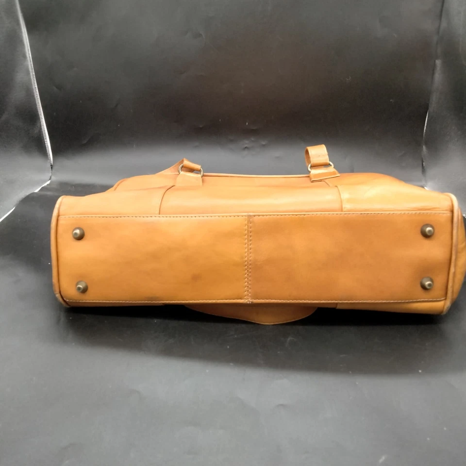 Le Donne Colección Cuero Viaje, Equipaje de Mano, Gimnasio, Bolso de Noche Bronceado Unisex LEER Foto 4 de 4