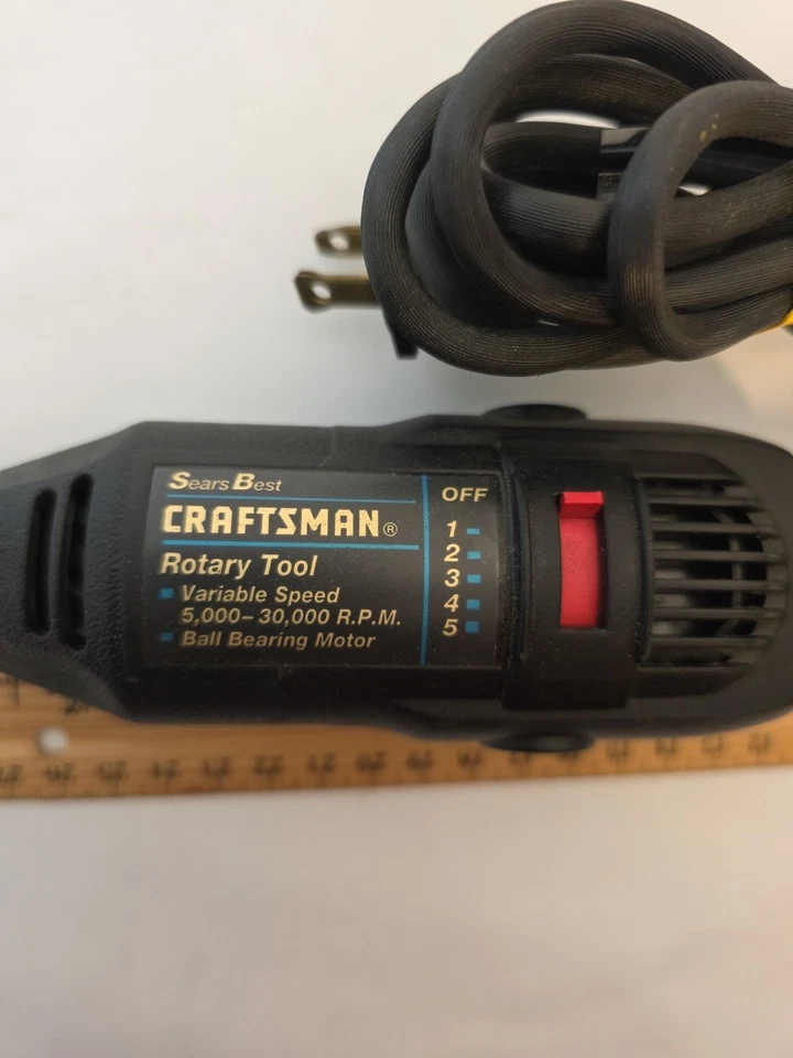 Sears Best Craftsman Rotary Tool 5-Speed Model 572.610530 5000-30000 RPM USA - Image 4 of 4