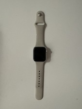 Apple Watch SE 2022 40mm Starlight Aluminum Case with Sport Band, S/M GPS...