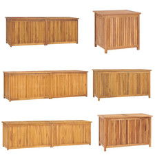 Gartenbox Aufbewahrungsbox Auflagenbox Holzbox Gartentruhe Holz Massivholz Teak