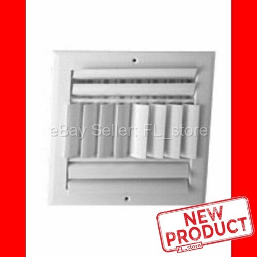 Square Air Register Grille 12" x 12" DUCT SIZE White Adjustable Ceiling Wall NEW