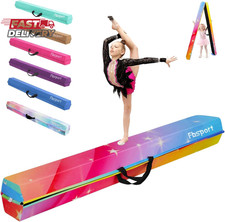 FBSPORT 8Ft/9.5Ft Balance Beam: Folding Floor Gymnastics Equipment for Kids Adul