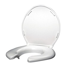 BIG JOHN 3W Toilet Seat,Elongated/Round Bowl,Open 12G705