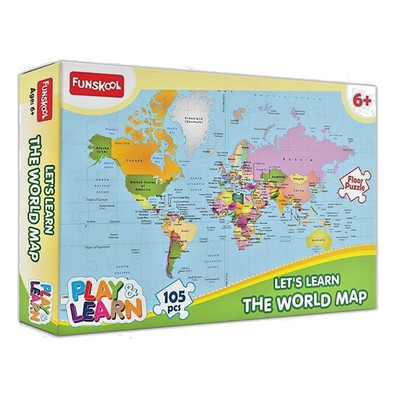 Play & Learn   Funskool   World   Map ,something new, free shipping