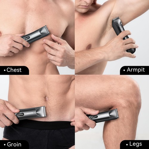 Body Hair Trimmer for Men, Electric Groin Hair Trimmer, Rechargeable Body Gro... - Picture 3 of 9