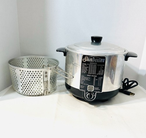 Vintage 1954 Sunbeam CF-5 Aluminium Herd/Fritteuse 4 Quart 110/120 V 1500 Watt