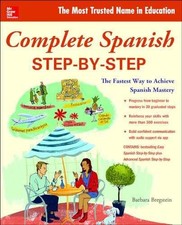 Complete Spanish Step-by-Step - Paperback, by Bregstein Barbara - New d