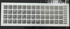 REPLACEMENT PORTUGUESE PT-PT KEYBOARD STICKER KEY LAPTOP GREY 13x13mm