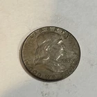 1957 Silver Ben  Franklin Half Dollar Nice Half