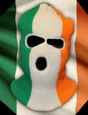 Irish Flag Balaclava Ski Mask (As worn by Kneecap & Shamrock Rovers FC Fans)
