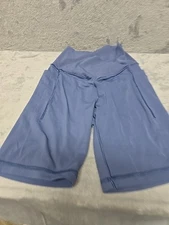 Offline By Aeria Women Legging Shorts Size XS Light Blue Stretch 2 Front Pockets