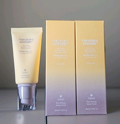 2x HaruHaru Wonder  Black Rice Airyfit Sunscreen SPF 50+ - 100 ml ( 2x 50ml )