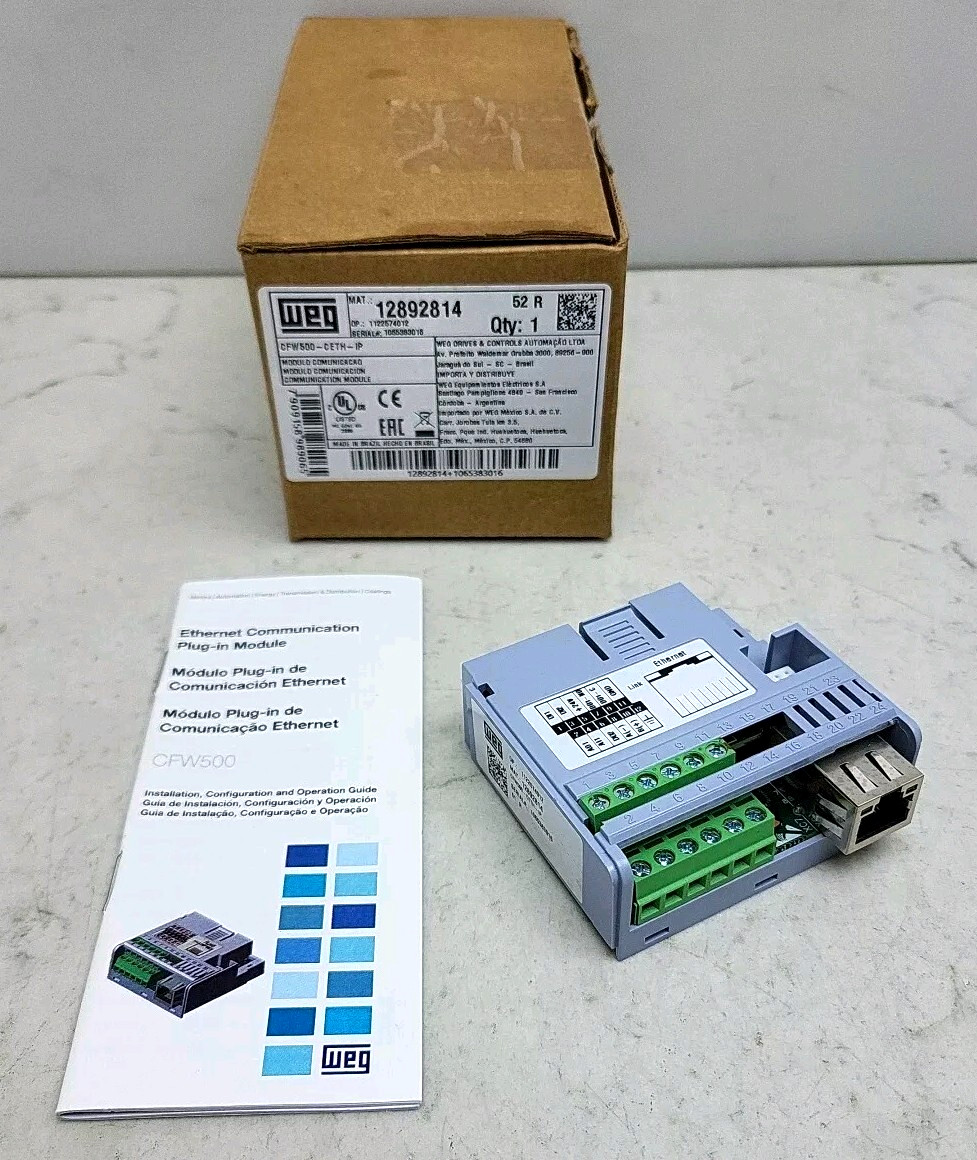 Weg CFW500-CETH-IP Ethernet Communication Plug-In Module 12892814 New