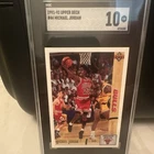 1991-92 Upper Deck Michael Jordan #44 SGC 10 Chicago Bulls Basketball Card