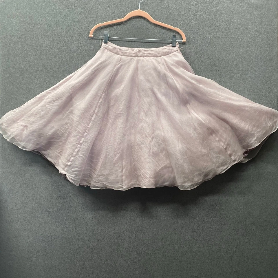 Bailarina de seda Odille Fairycore falda caprichosa para mujer 0 coqueta forrada malva Foto 3 de 4