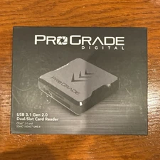 ProGrade Digital Dual-Slot CFast 2.0 & SD UHS-II USB 3.1 Card Reader Open Box