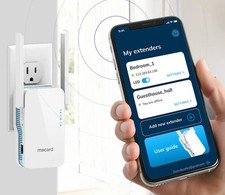 MACARD RE1200 Dual Band Wi-Fi Extender With 1 Gbps Ethernet Port 2024 Version