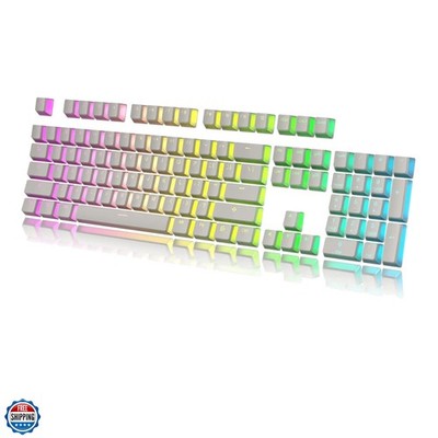 112 Double Shot PBT Shine Through Pudding Keycaps Ansi/ - OEM Profile for MX ...