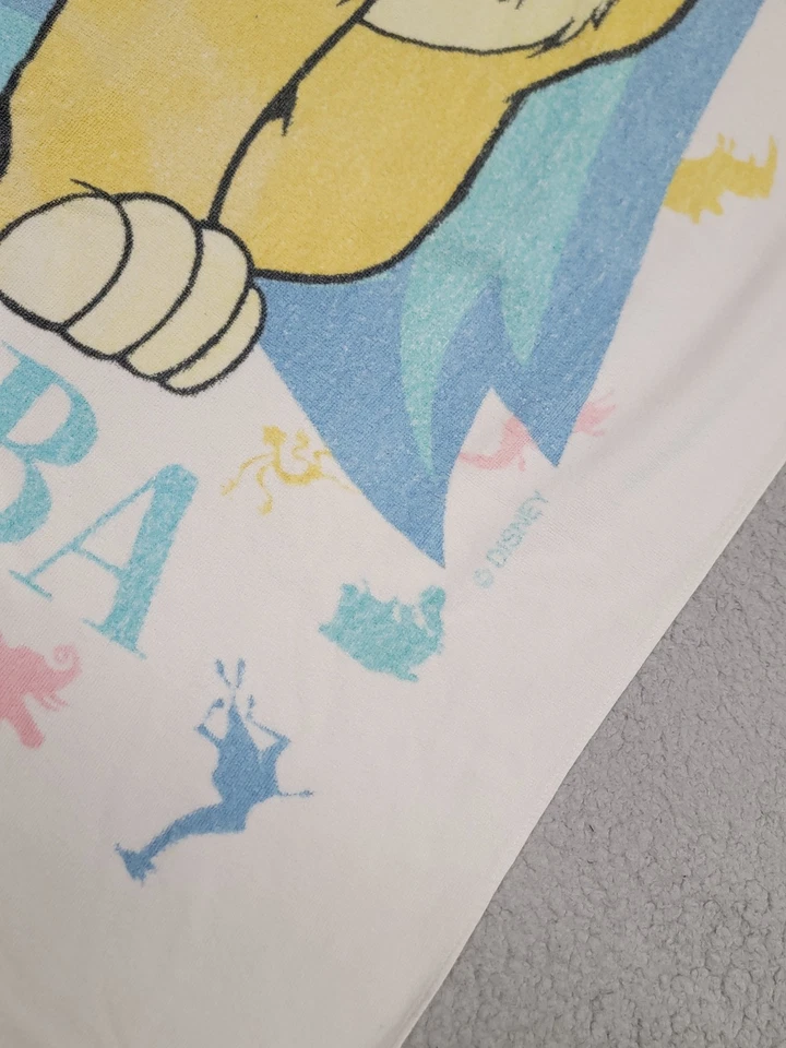 Toalla vintage Rey León Simba juvenil años 90 película Disney dibujos animados playa coleccionable Foto 2 de 4