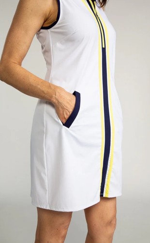 KINONA PREPPED For PAR Sleeveless Golf Dress UPF+ - Classic Preppy - Small