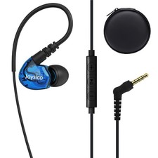 Stereo-to-Mono Single earbud with Mic and Control, Wired One Ear Earphone Hea...