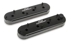 Holley 241-294 Gm Track Series Ls Valve Covers - Satin Black Holley 241-294 Gm Track Series Ls Valve Covers - Satin Black