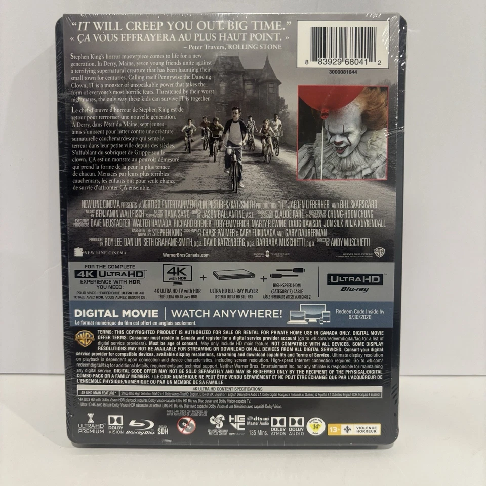 IT Chapter One (2017) 4K UHD SteelBook | Best Buy•Stephen King OOP• Rare - Image 2 of 2
