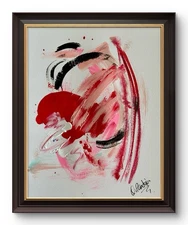 Abstract Acrylic Art Original Art 11x14 on Paper Painting