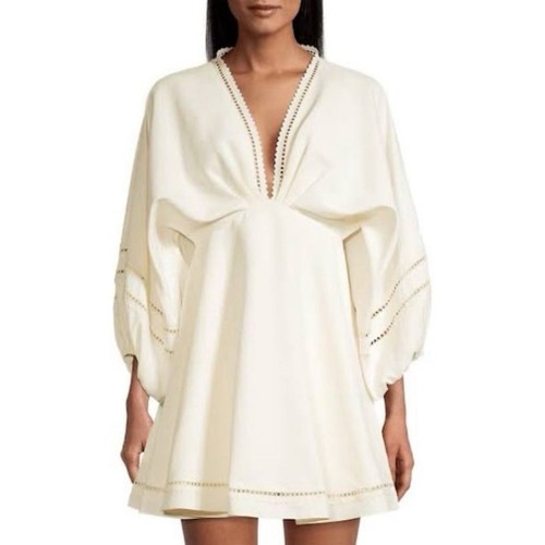 Sachin + Babi Caden Babydoll Bridal Mini Dress in Ivory Size Medium NWT