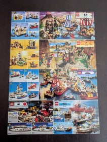 Vintage (1991) LEGO SPACE M-Tron & Blacktron II Sets Poster - RARE