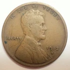 1912 S Lincoln Cent Penny - Nice VG Coin - Better Date - No Reserve