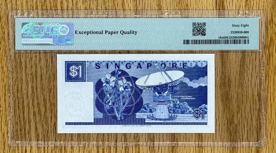 1987 Singapore Board of Comm.of Currency 1 Dollar Pick#18a PMG 68 EPQ SGU - Image 2 of 4
