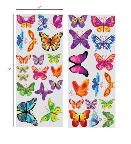 Schmetterling Schälen und Kleben Kinderzimmer Wandtattoo Aufkleber Wohnkultur abnehmbar Kinder - Bild 2 von 2