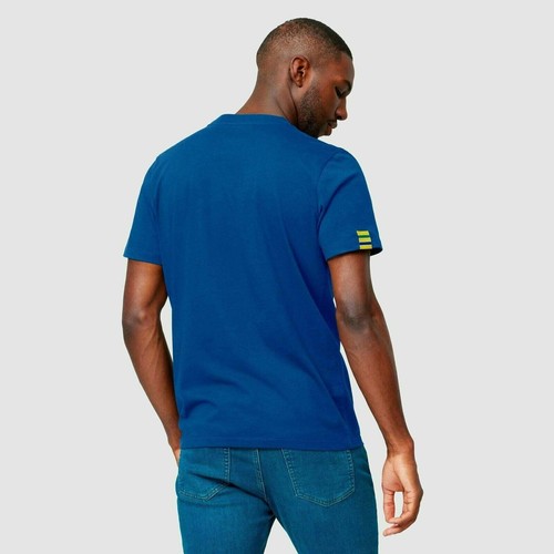 Ayrton Senna Men's Fanwear Flag T-Shirt - Navy - Picture 4 of 7